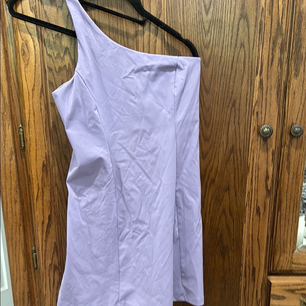 Outdoor Voices Lavender One-Shoulder Tennis Dress